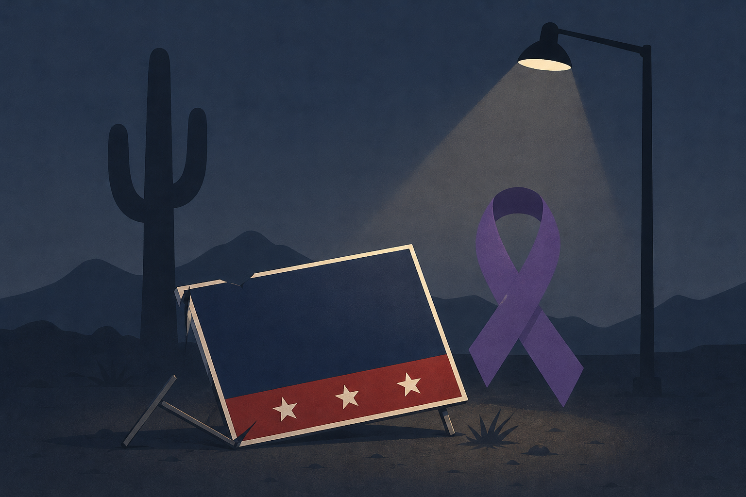 Arizona congressional candidate Bernadette Greene-Placentia says she was raped while repairing campaign sign