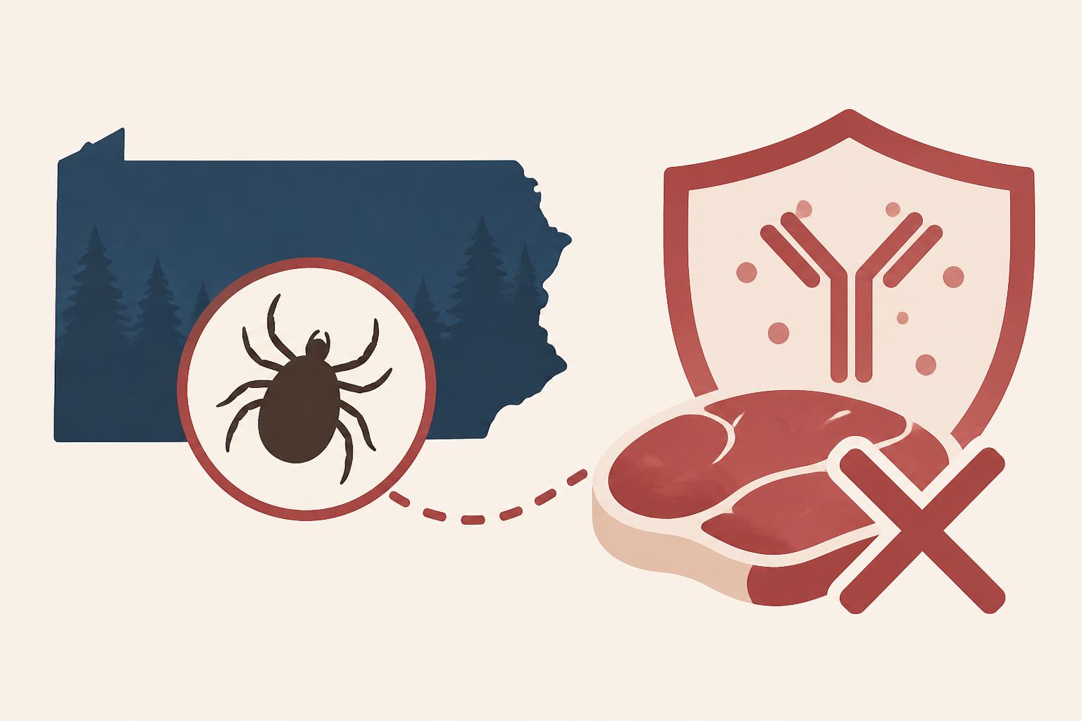 Woman in Pennsylvania diagnosed with alpha-gal syndrome after tick bite