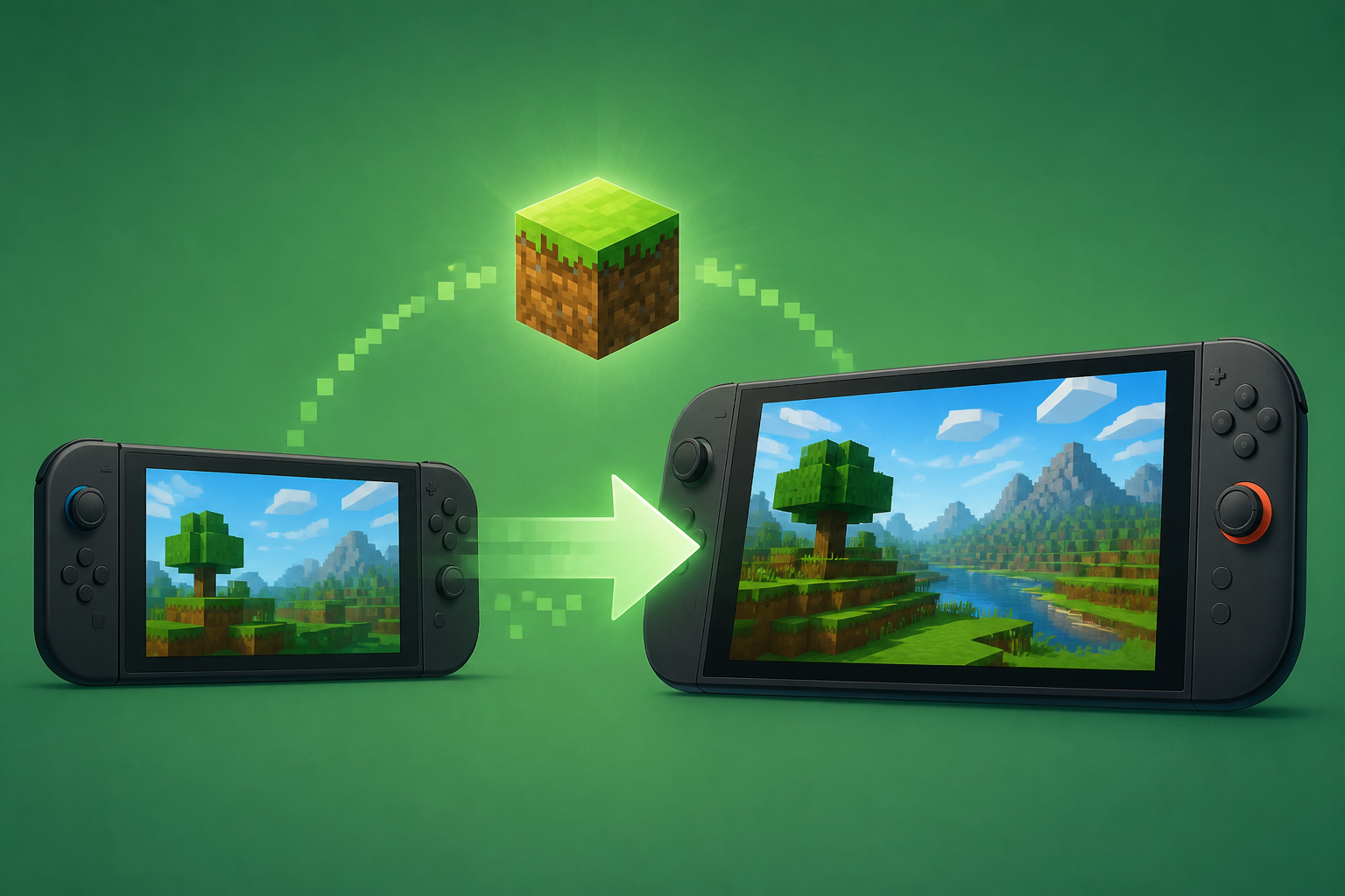 Minecraft details free limited time Nintendo Switch to Switch 2 upgrade