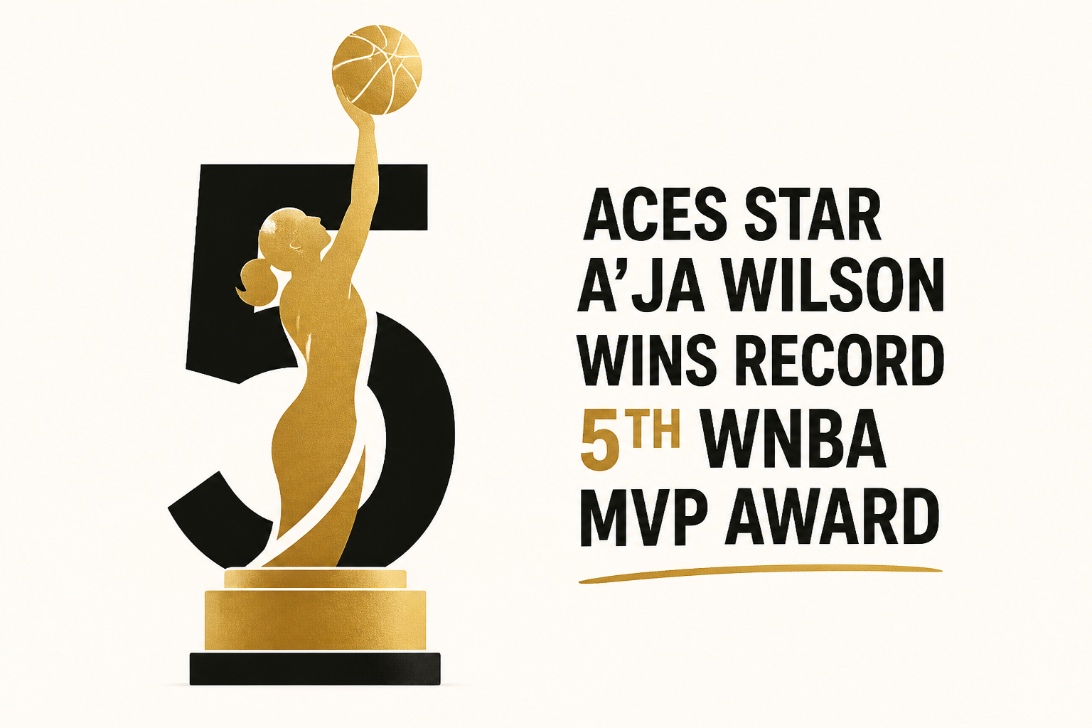 Aces star A'ja Wilson wins record 5th WNBA MVP award