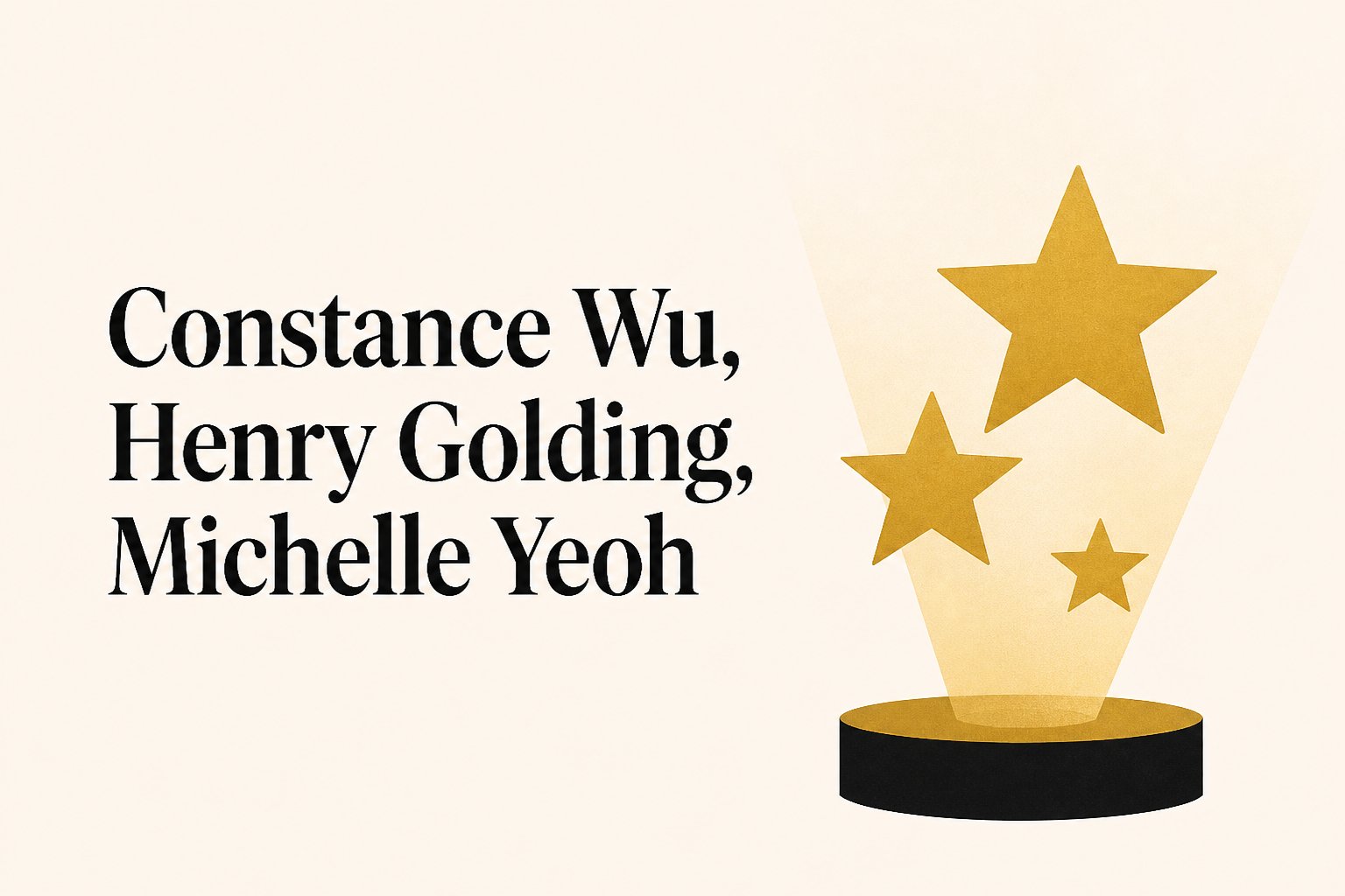 Constance Wu, Henry Golding, Michelle Yeoh