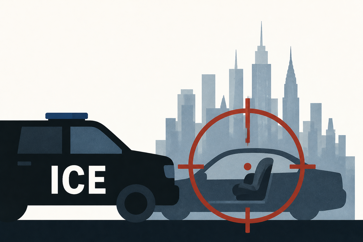 ICE agent shoots man in New York City with five-year-old in car, mayor says