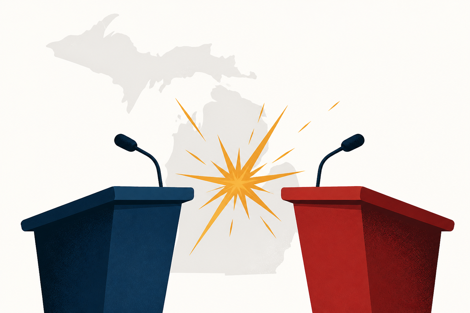 Sparks fly as Abdul El-Sayed and Mike Rogers face off in first Michigan Senate debate