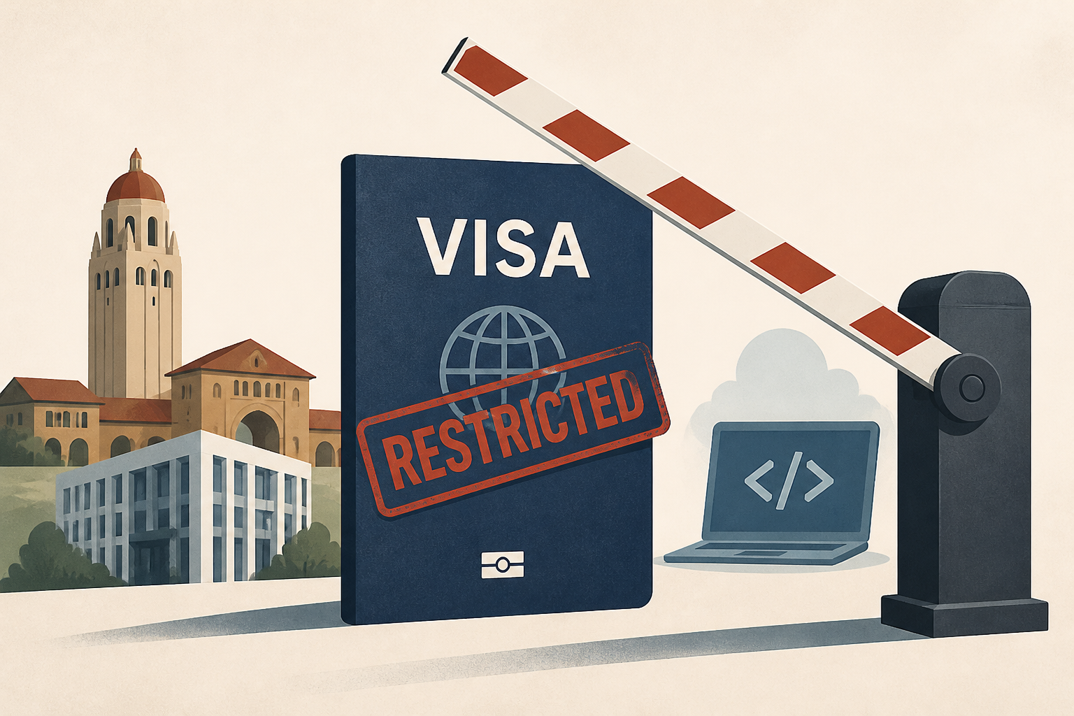White House cracks down on student visas at Stanford and Caltech, as well as tech work visas