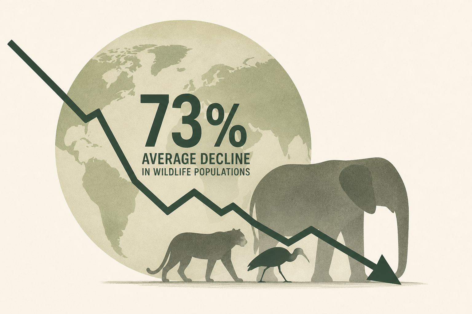 A 73% average decline in wildlife populations: an overview of the 2026 Living Planet Index report
