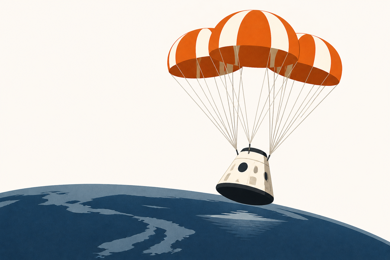 4 astronauts return to Earth after 8 months in space