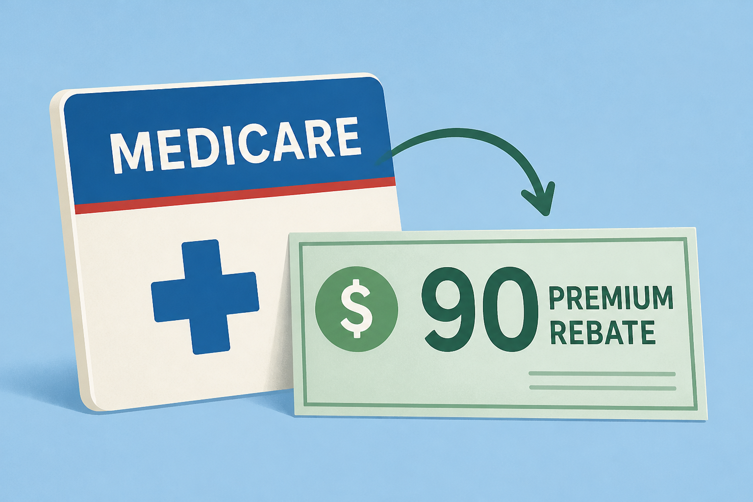 Medicare’s $90 premium rebate is rolling out.