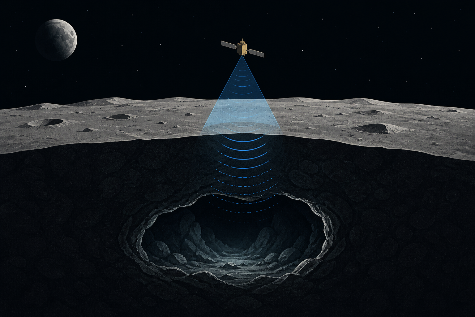 NASA's hunting for a secret underground cave on the moon
