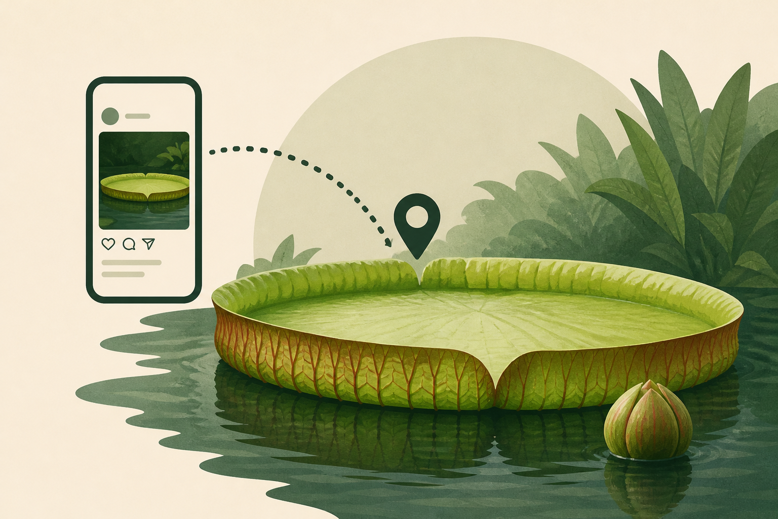 Chance Instagram sighting leads to discovery of rare giant water lily in Colombia