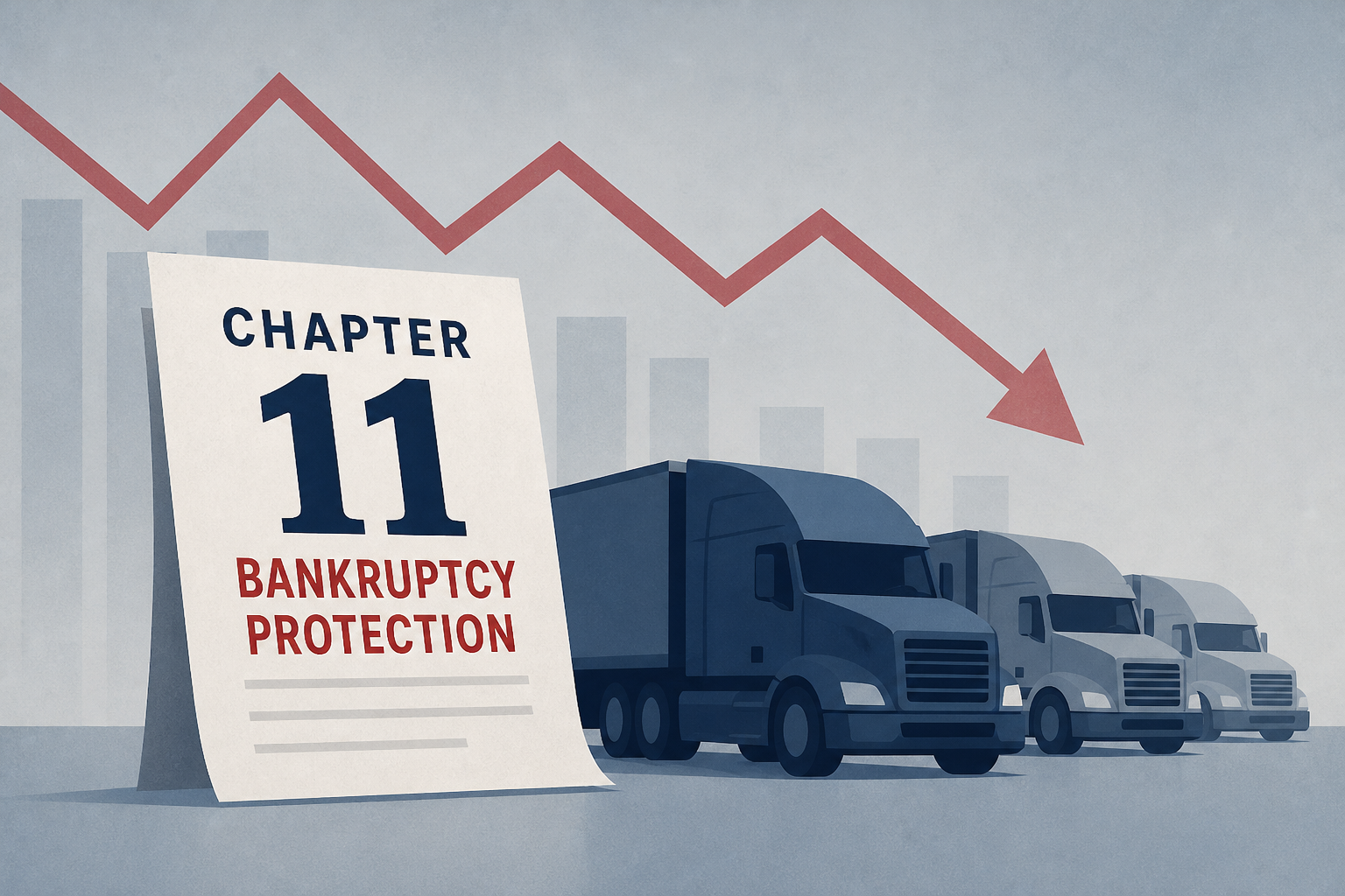 Multiple trucking companies file for Chapter 11 bankruptcy protection