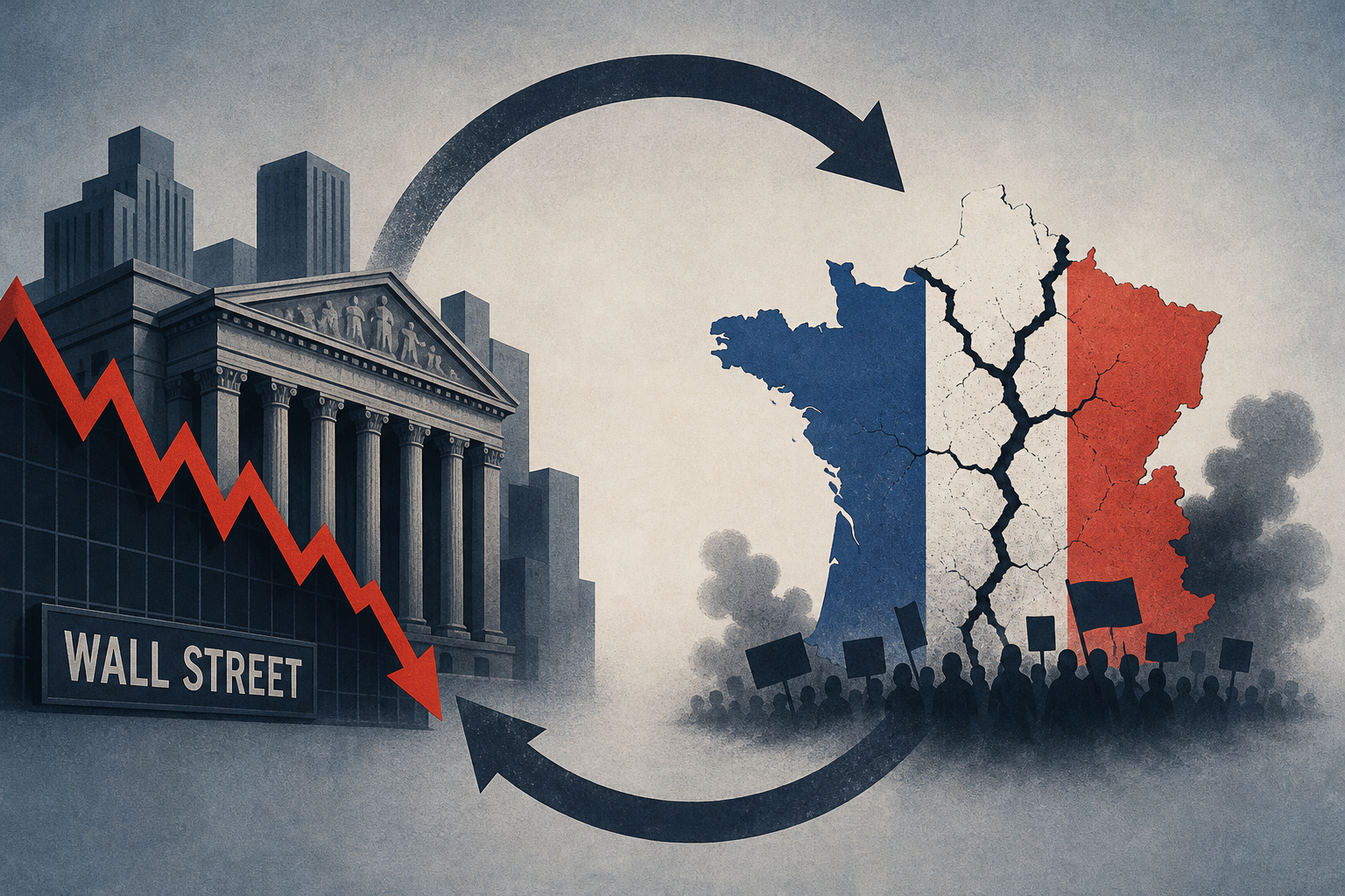 Wall Street fears ‘doom loop’ as ‘France is veering toward a full-blown civil crisis’