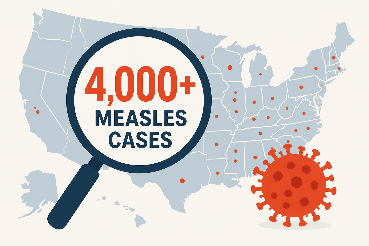 US surpasses 4,000 measles cases with infections confirmed in 45 states: CDC