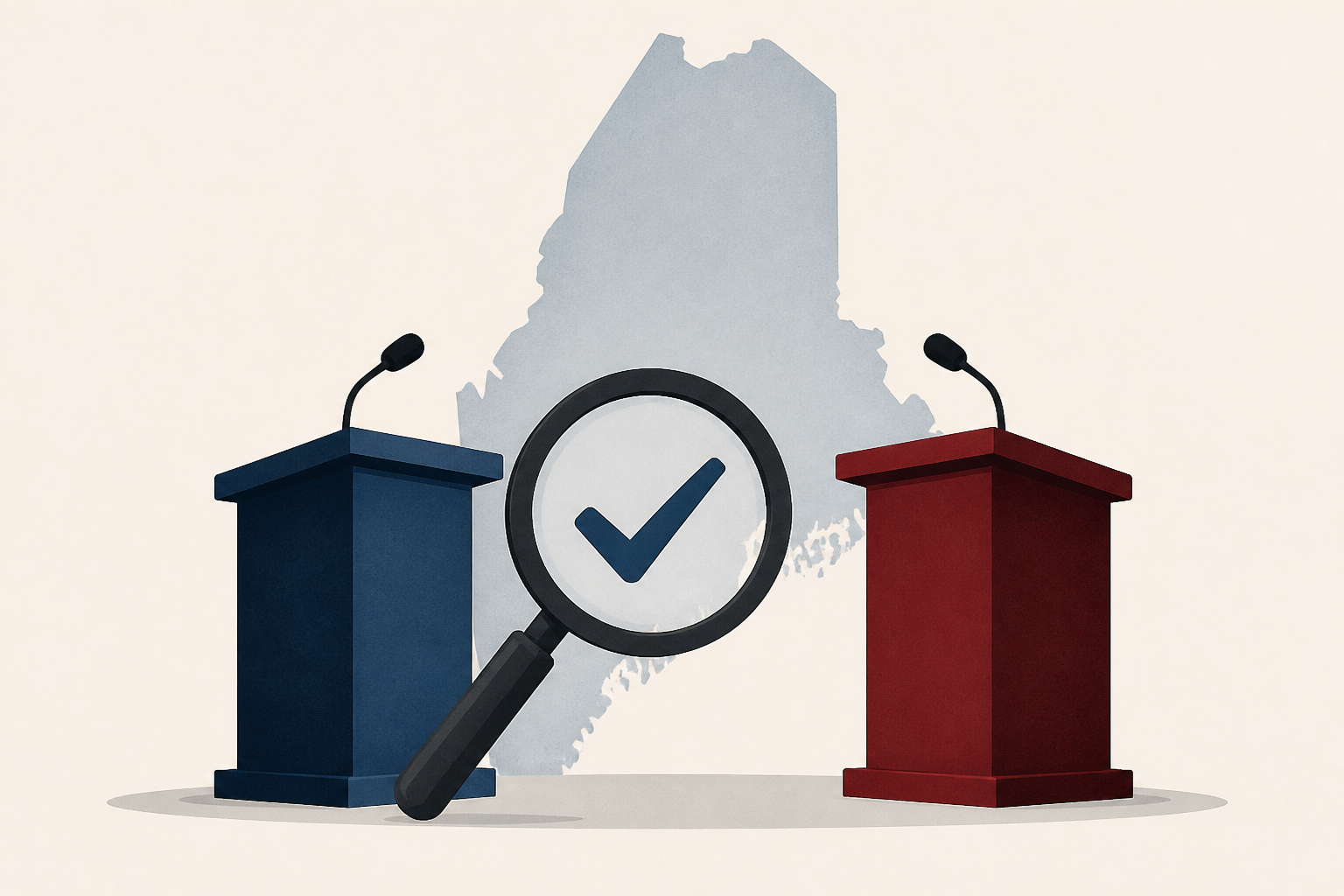 checking Maine Senate debate between Collins and Jackson