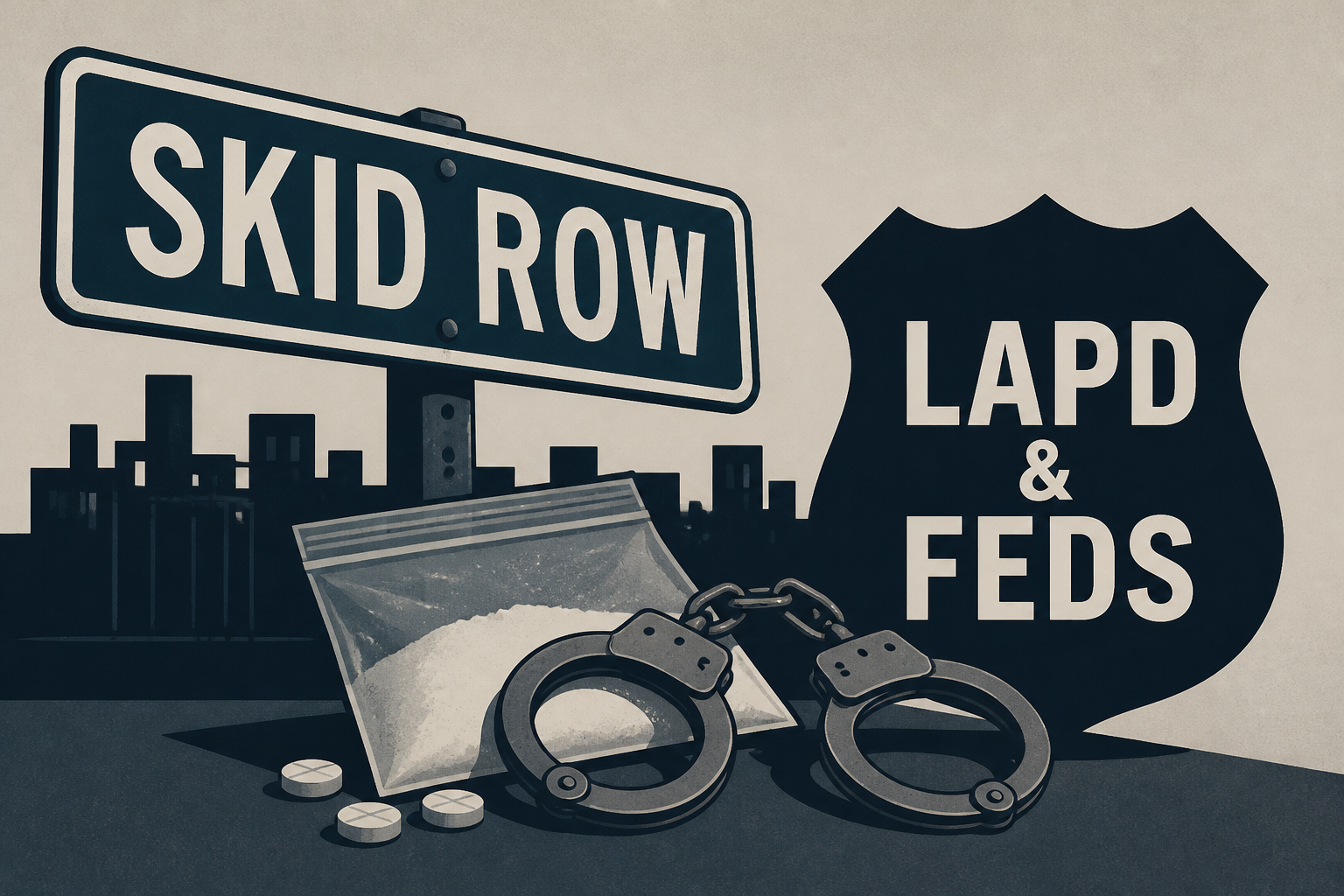 Skid Row drug bust: LAPD and feds target gang-run operation in sweeping raid