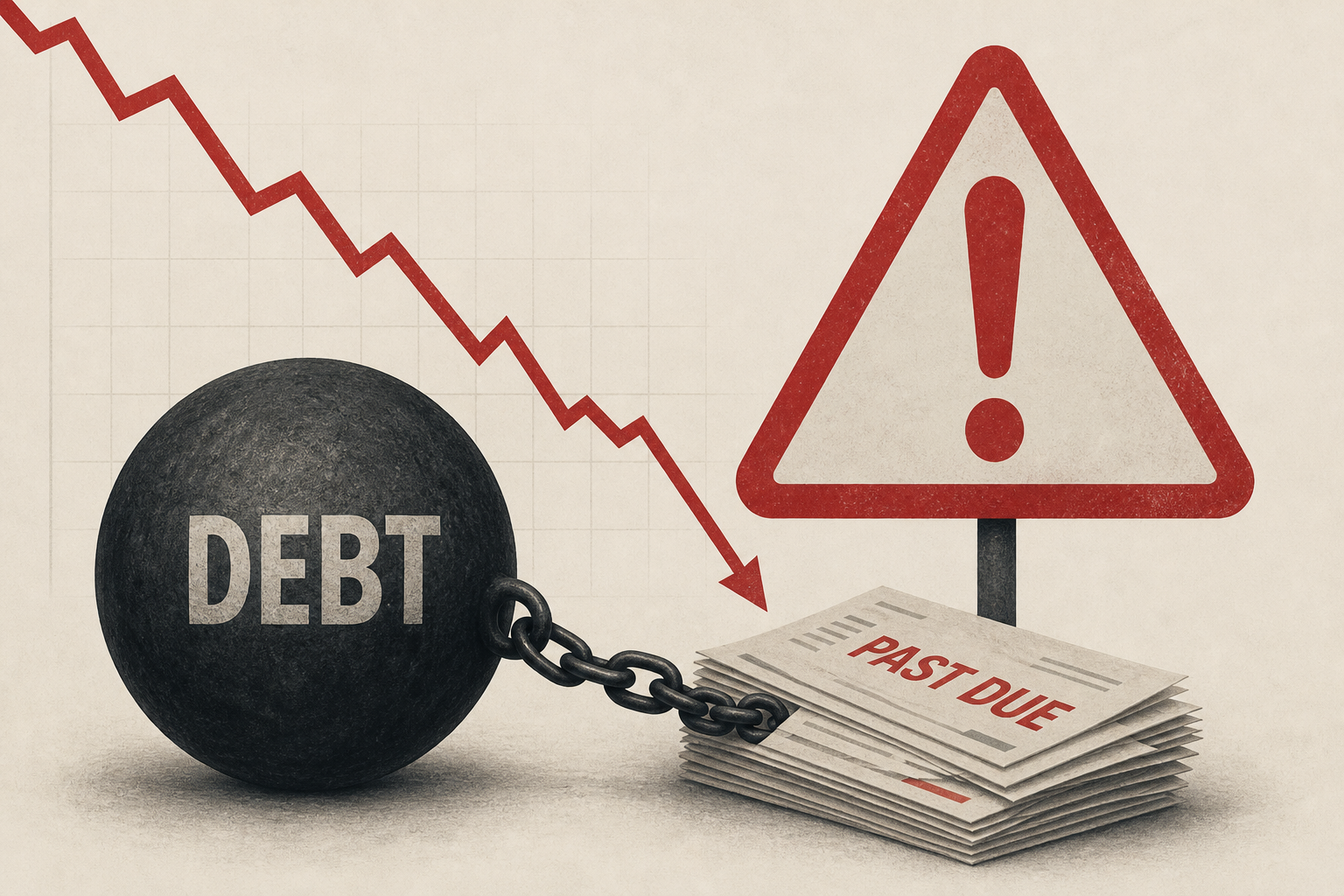 Americans' debt problems are flashing a warning not seen since the Great Recession
