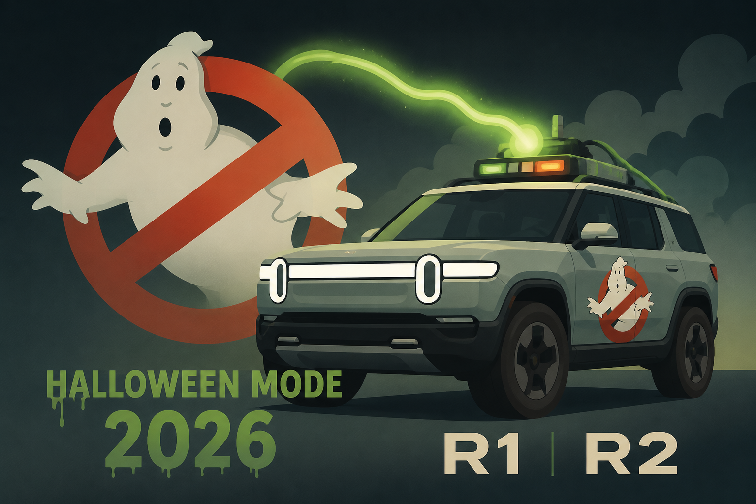Rivian Halloween Mode 2026 Brings Ghostbusters to R1 and R2