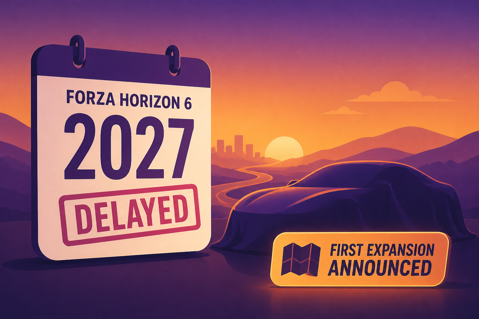 It's official: Forza Horizon 6 delayed to 2027 on PS5, and the game's first expansion has been announced