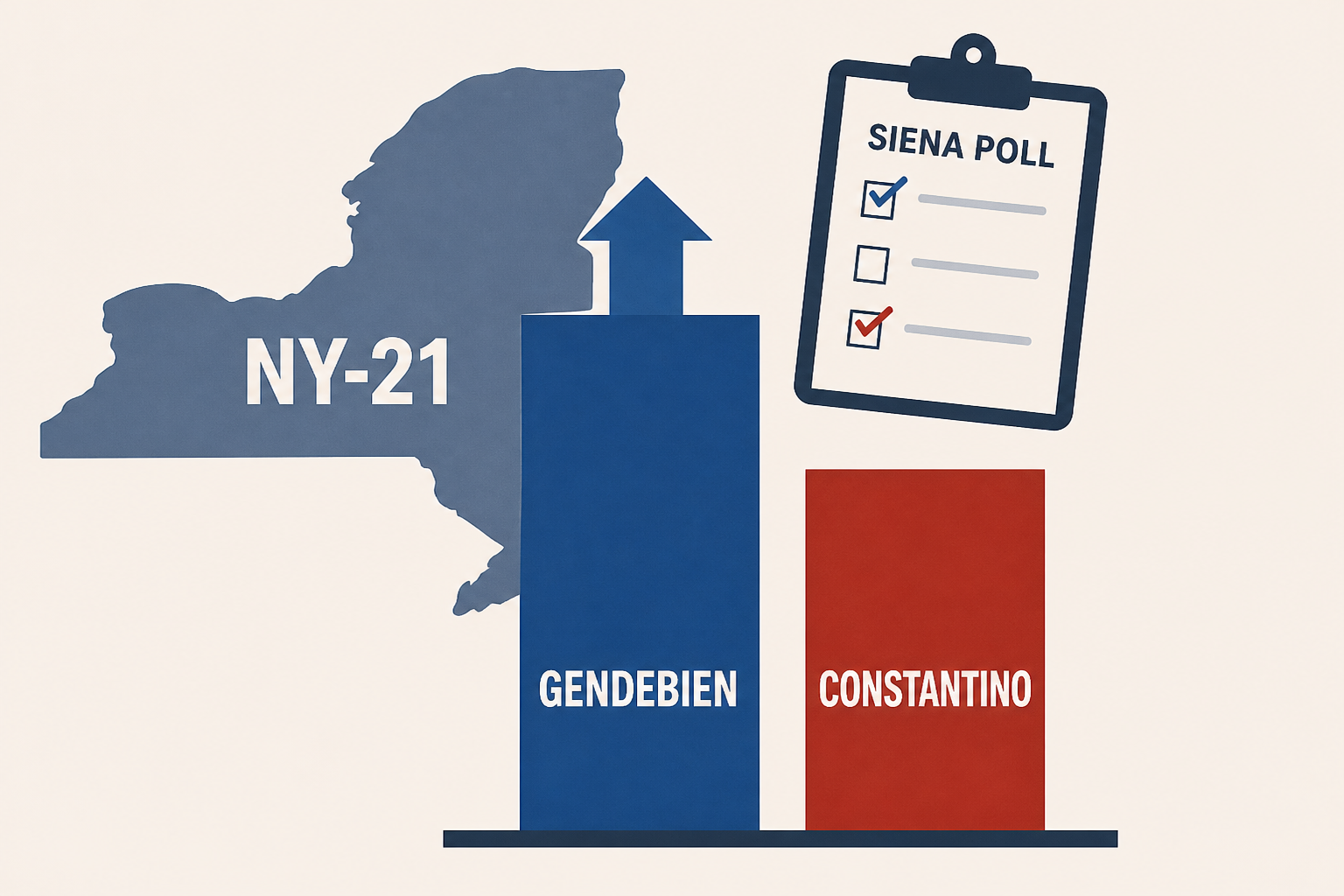 New Siena poll has Gendebien leading Constantino in NY-21
