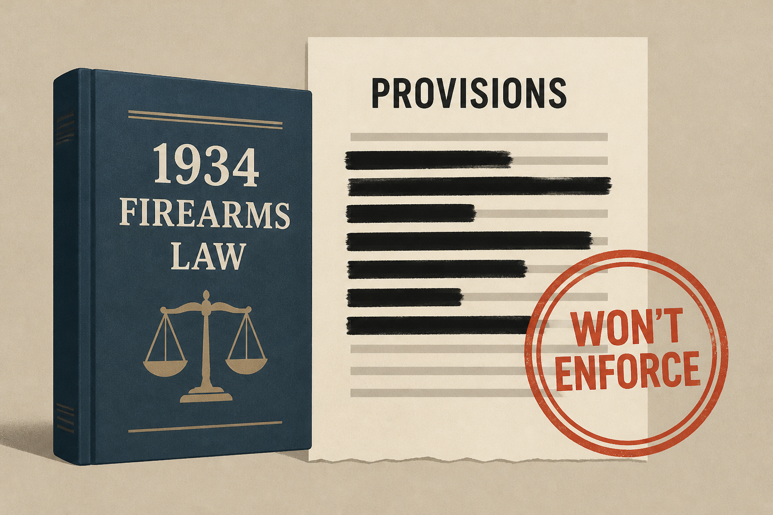 DOJ says it won't enforce provisions of 1934 firearms law that were gutted by court ruling