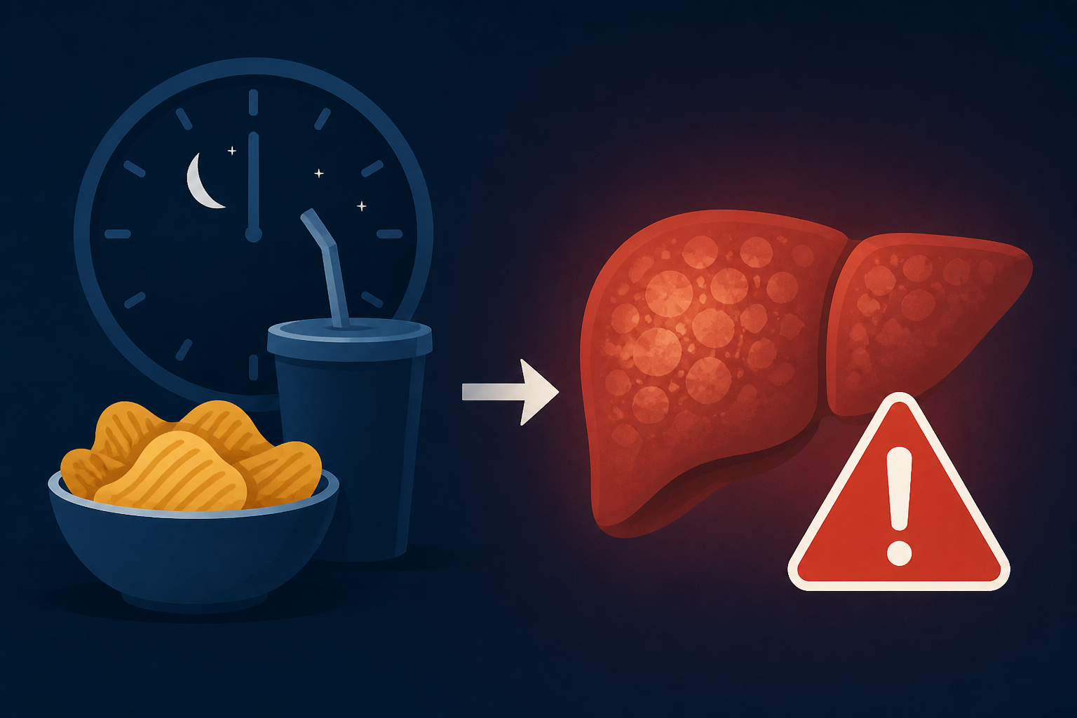 Late-night snack significantly increases liver disease risk, scientists warn