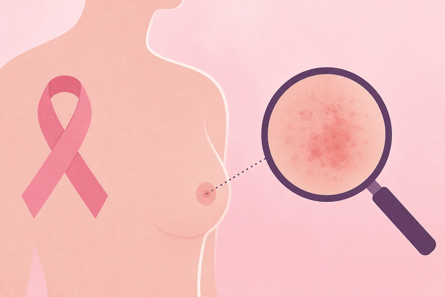 Breast cancer can show up on the skin. Here's what to know