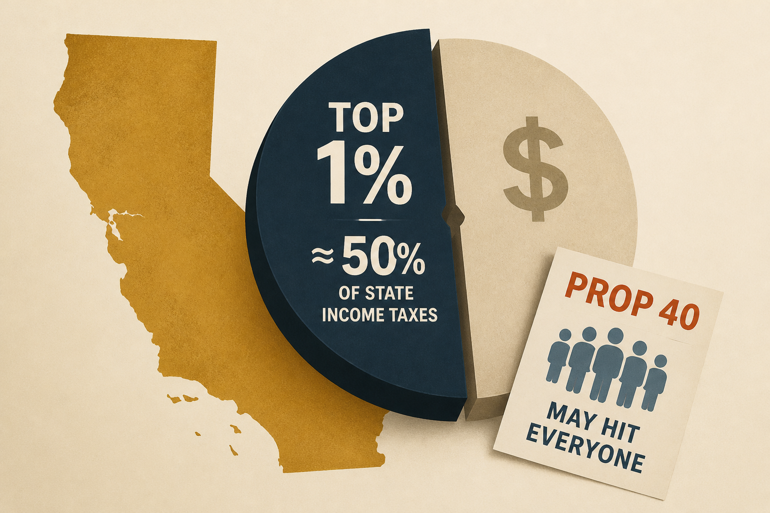 California’s top 1% pay nearly half the state’s income taxes-Prop 40 critics say it may hit everyone