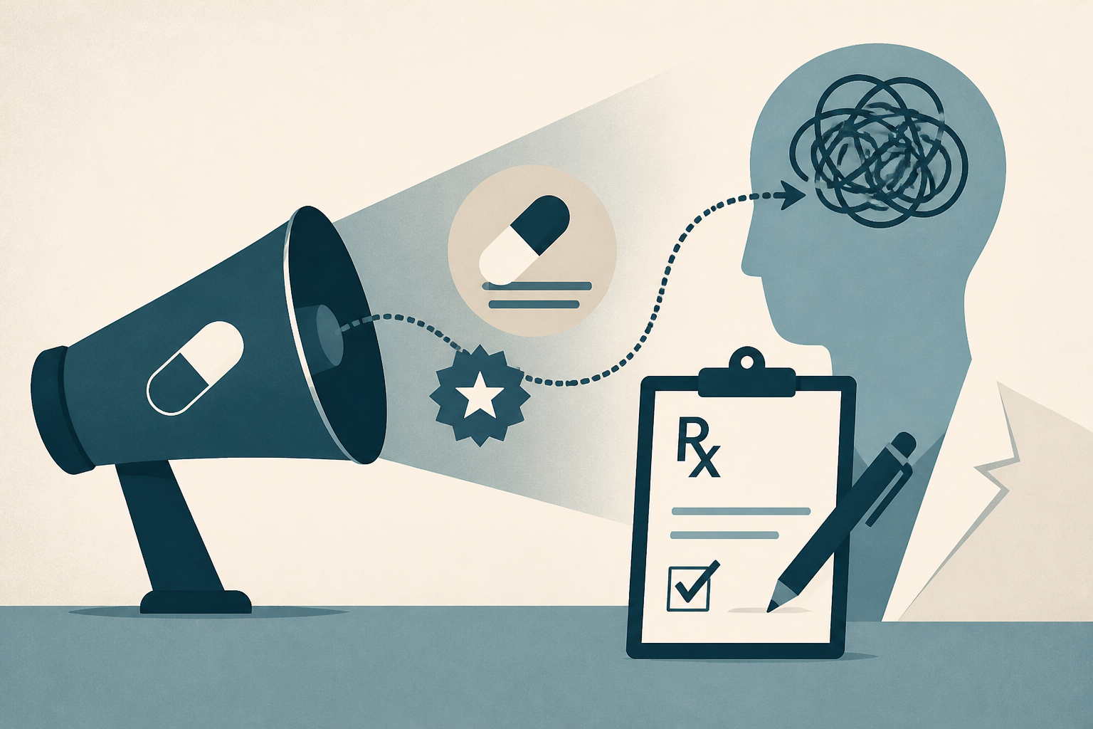 Pharmaceutical company marketing negatively influences prescribing