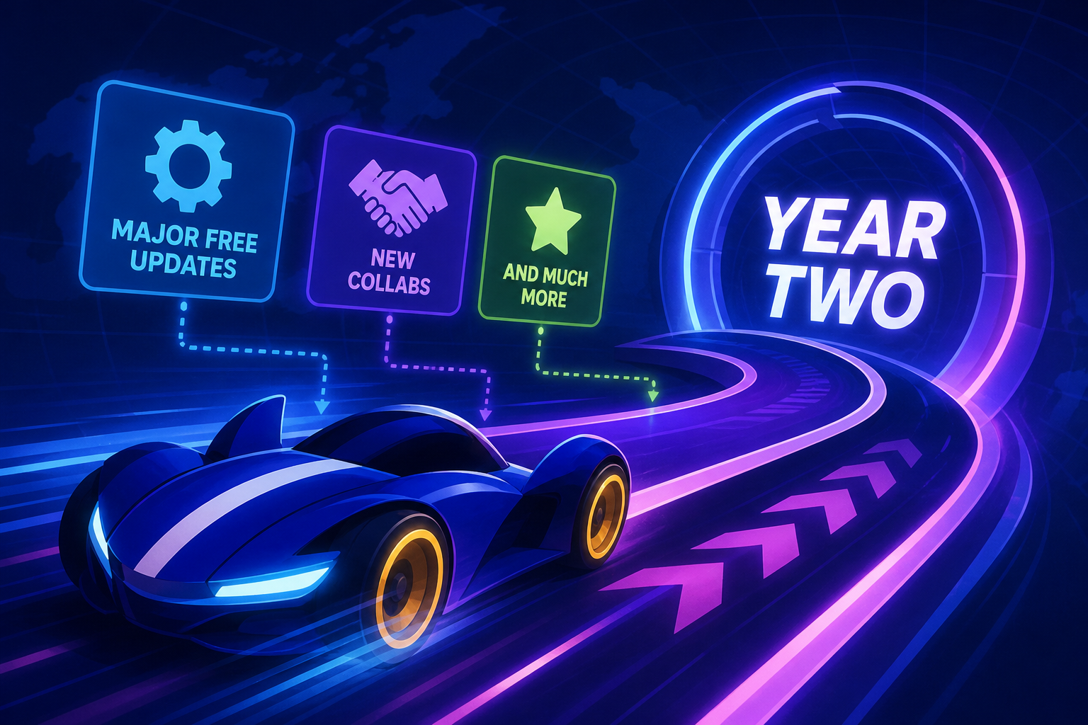 Sonic Racing: CrossWorlds "Year Two" Roadmap Revealed - Major Free Updates, New Collabs And Much More