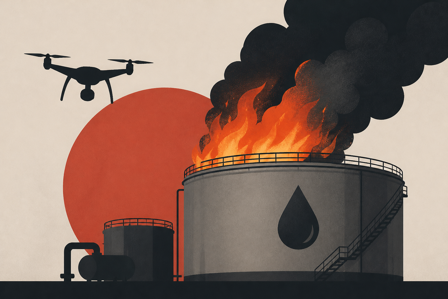Major fire reported at oil terminal linked to Russia's Novoshakhtinsk refinery after suspected drone strike