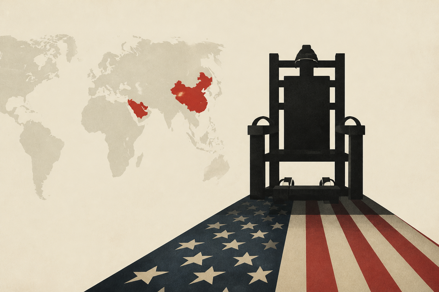 Only 2 countries held known public executions last year. The U.S. is preparing for its first in 90 years.