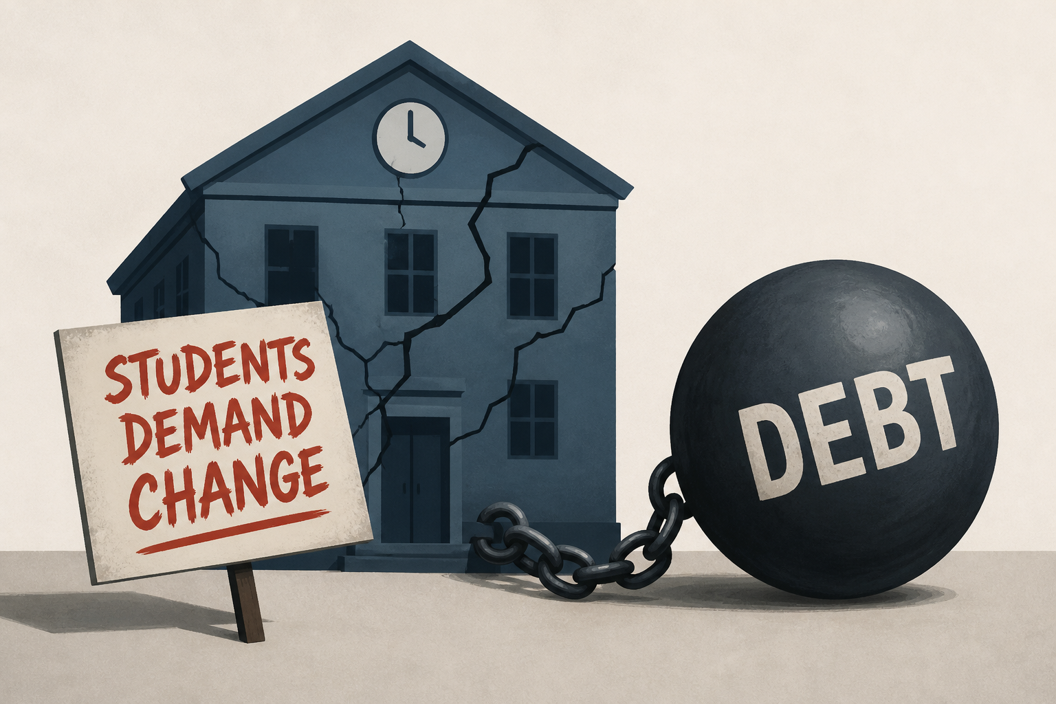 France student protests expose Macron's debt crisis and school failures