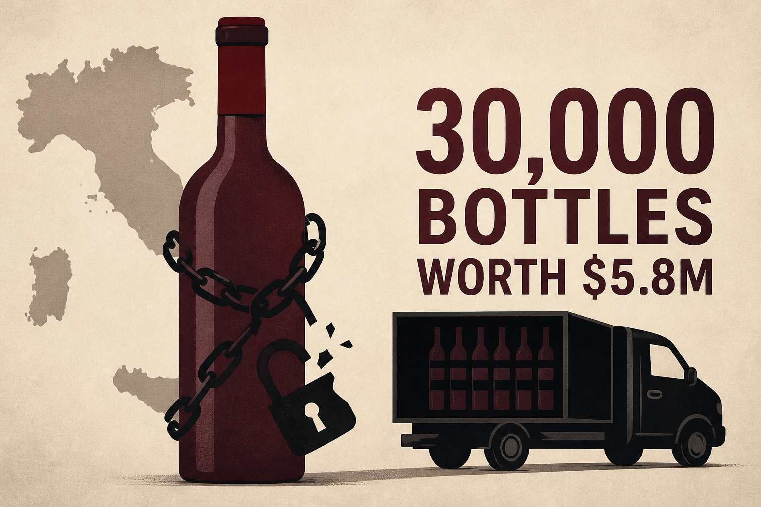Italy hit by biggest-ever wine heist as thieves steal 30,000 bottles worth $5.8M