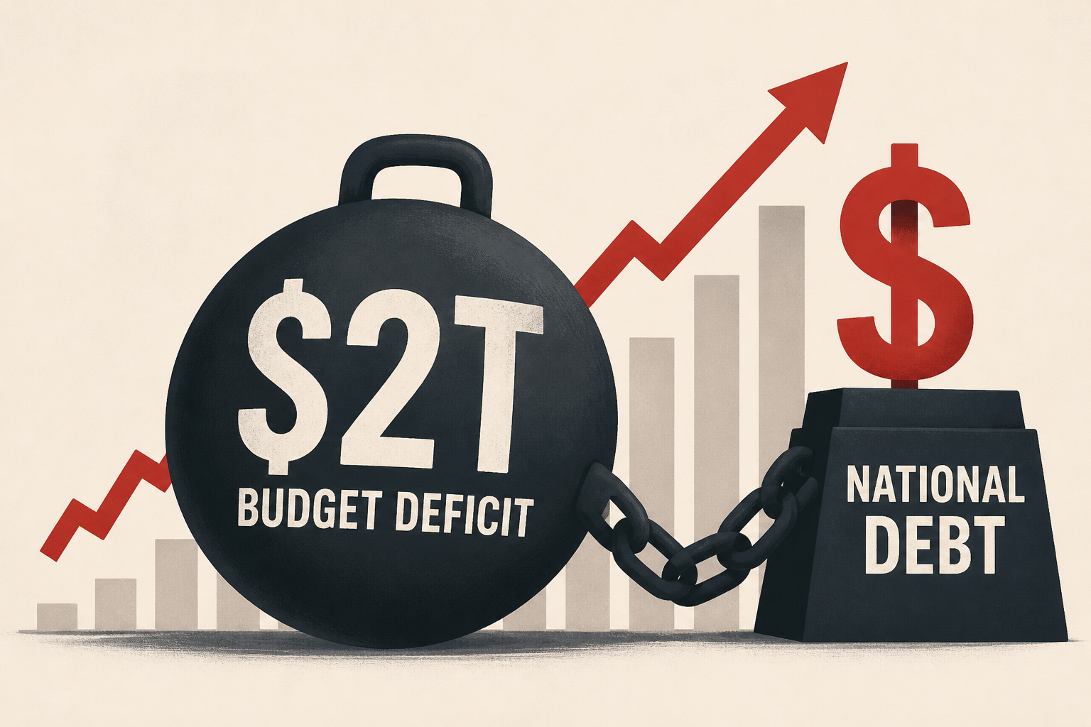 Federal budget deficit hits $2T as national debt costs surge