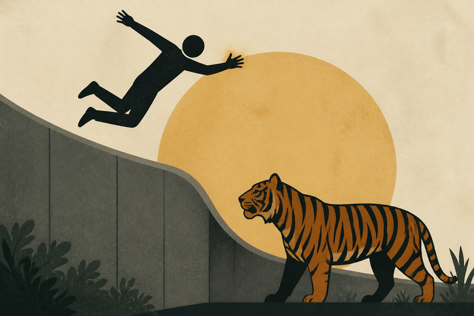 Man dies after jumping into tiger enclosure at Yorkshire zoo