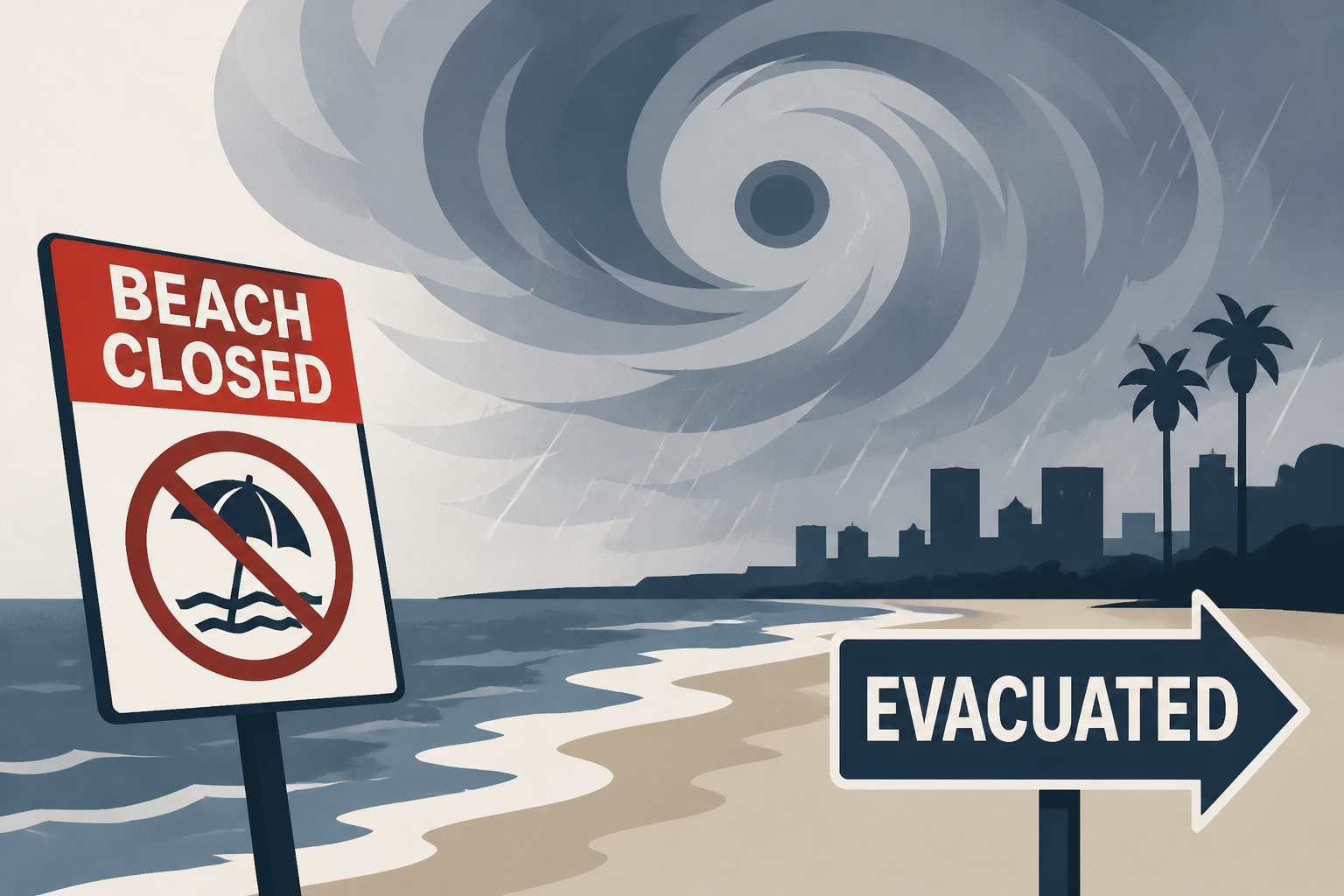 Tropical Storm Rachel: Long Beach evacuated, Newport Beach closes beach