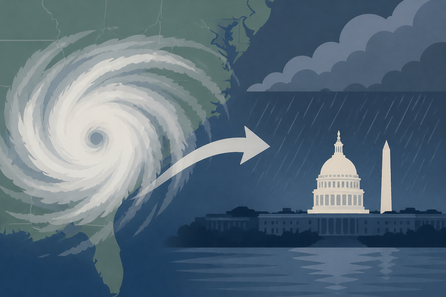 Isaias's remnants approach DC: More rain expected, with some severe storm risk