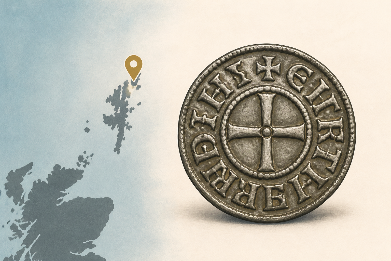 Anglo-Saxon coin minted under Ethelred the Unready found in Shetland
