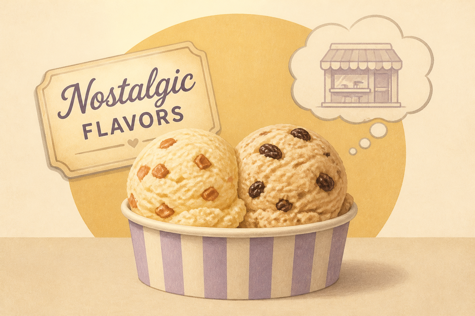 Butter Brickle and rum raisin among old nostalgic ice cream flavors