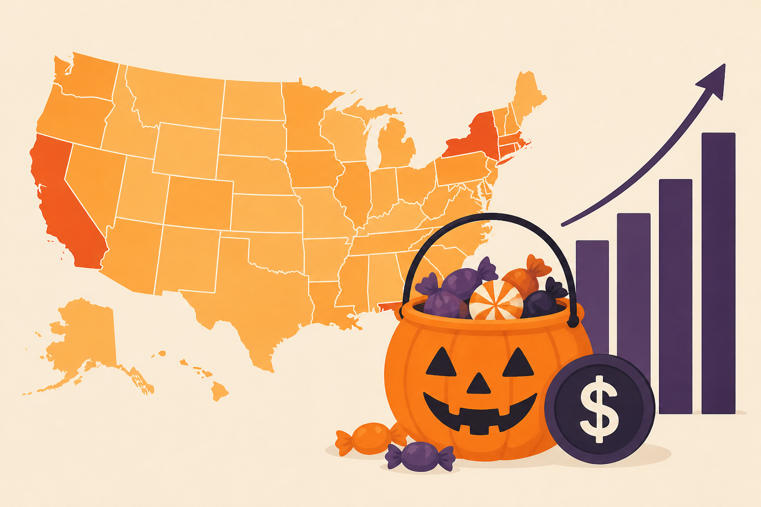 The States That Spend the Most on Halloween Candy, Ranked