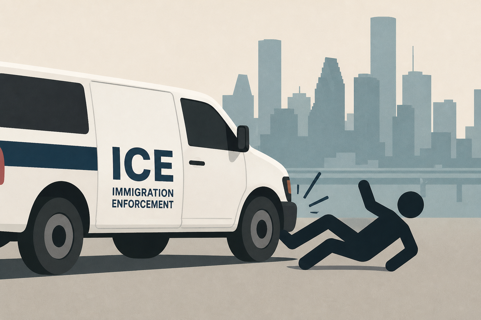 ICE vehicle hits man during Houston immigration enforcement operation