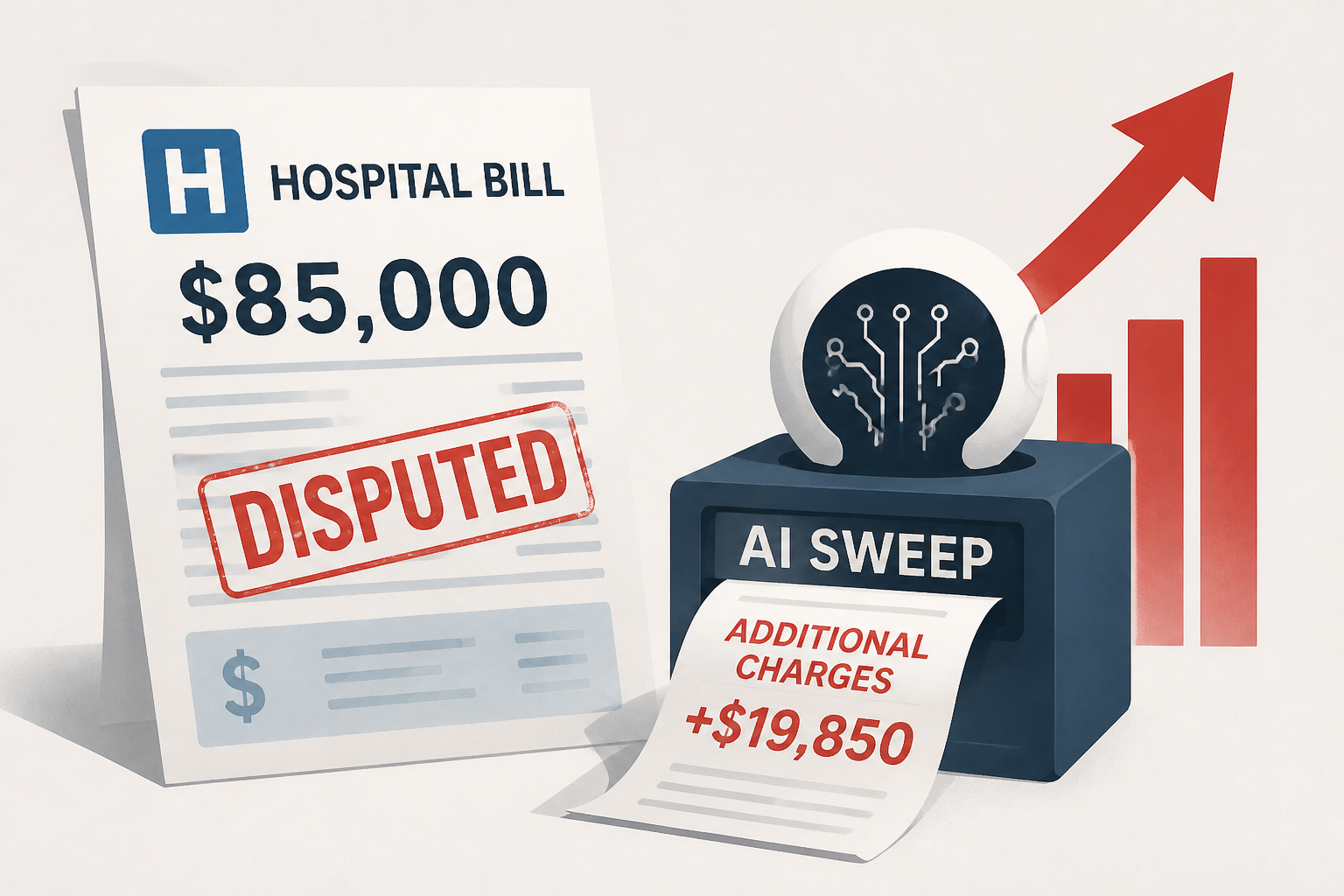 Patient disputed an $85,000 hospital bill, then an AI sweep added nearly $20,000 more