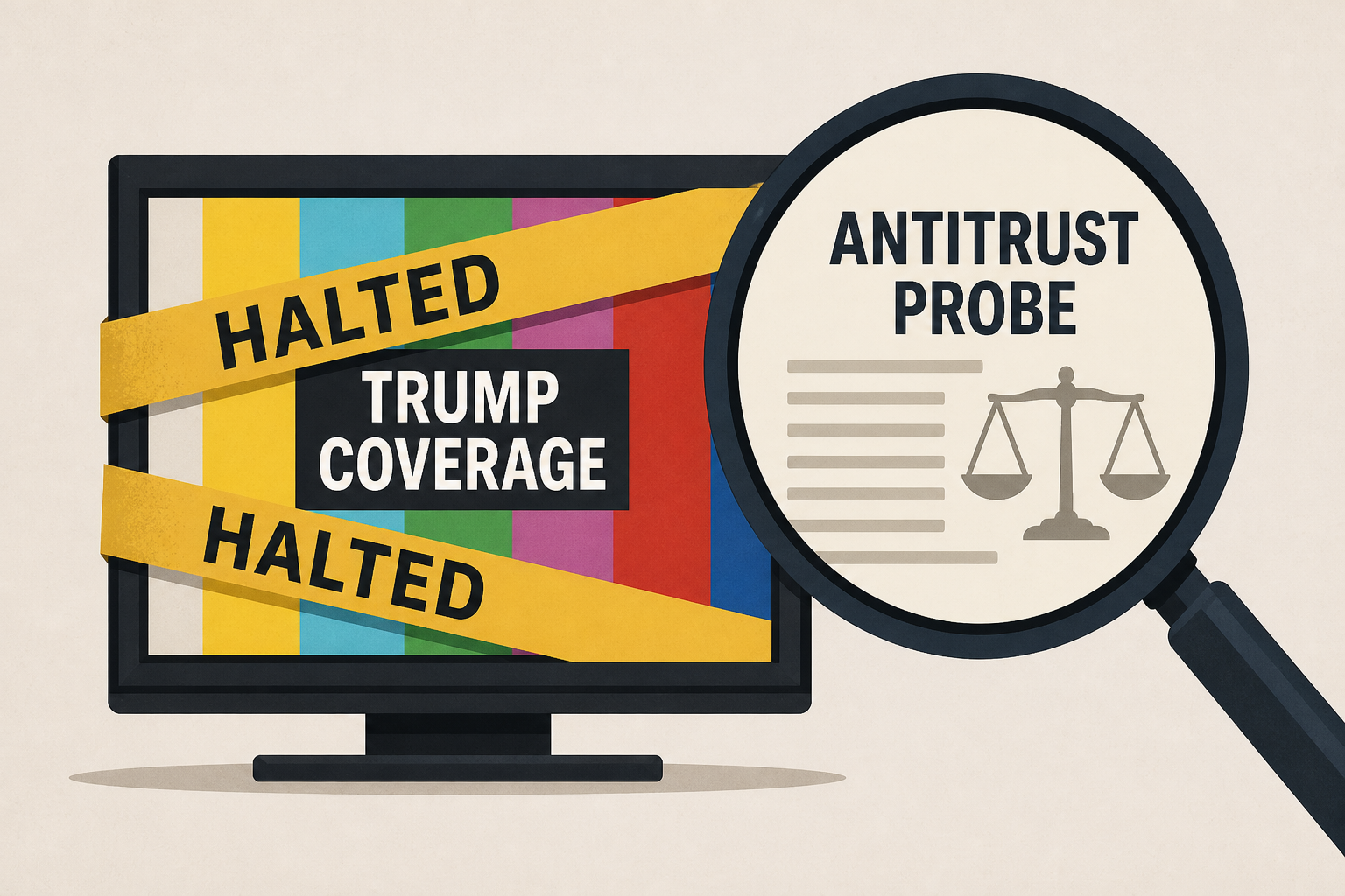 US opens antitrust probe into TV networks for halting Trump coverage