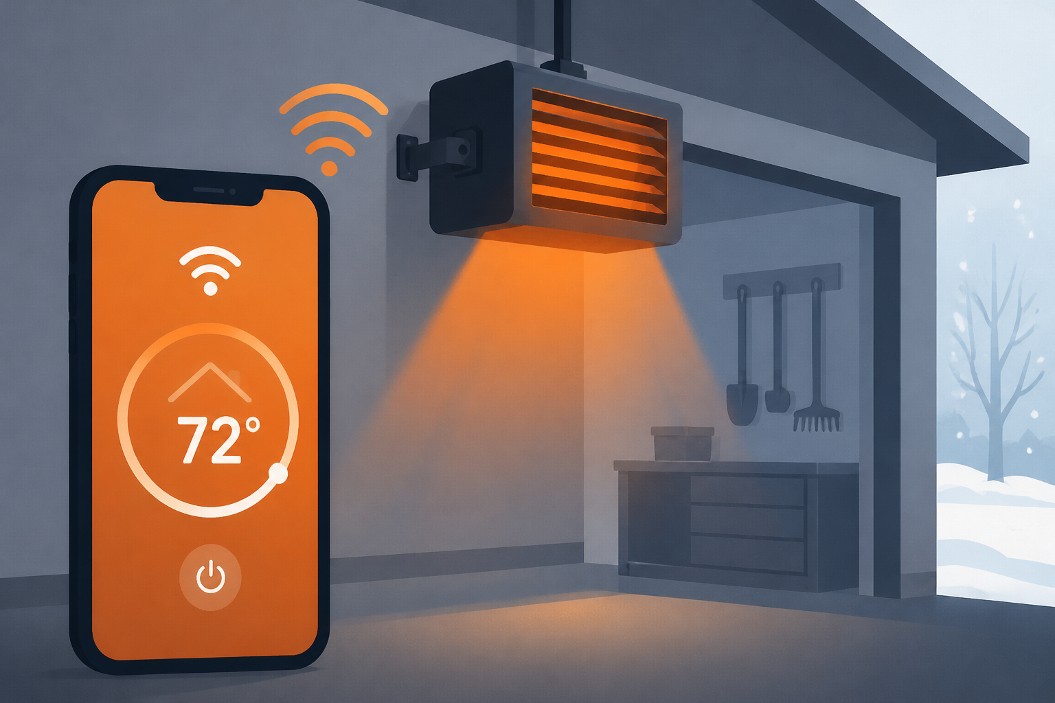 Heat Your Garage During Cold Months With A Wi-Fi Enabled Solution From Home Depot