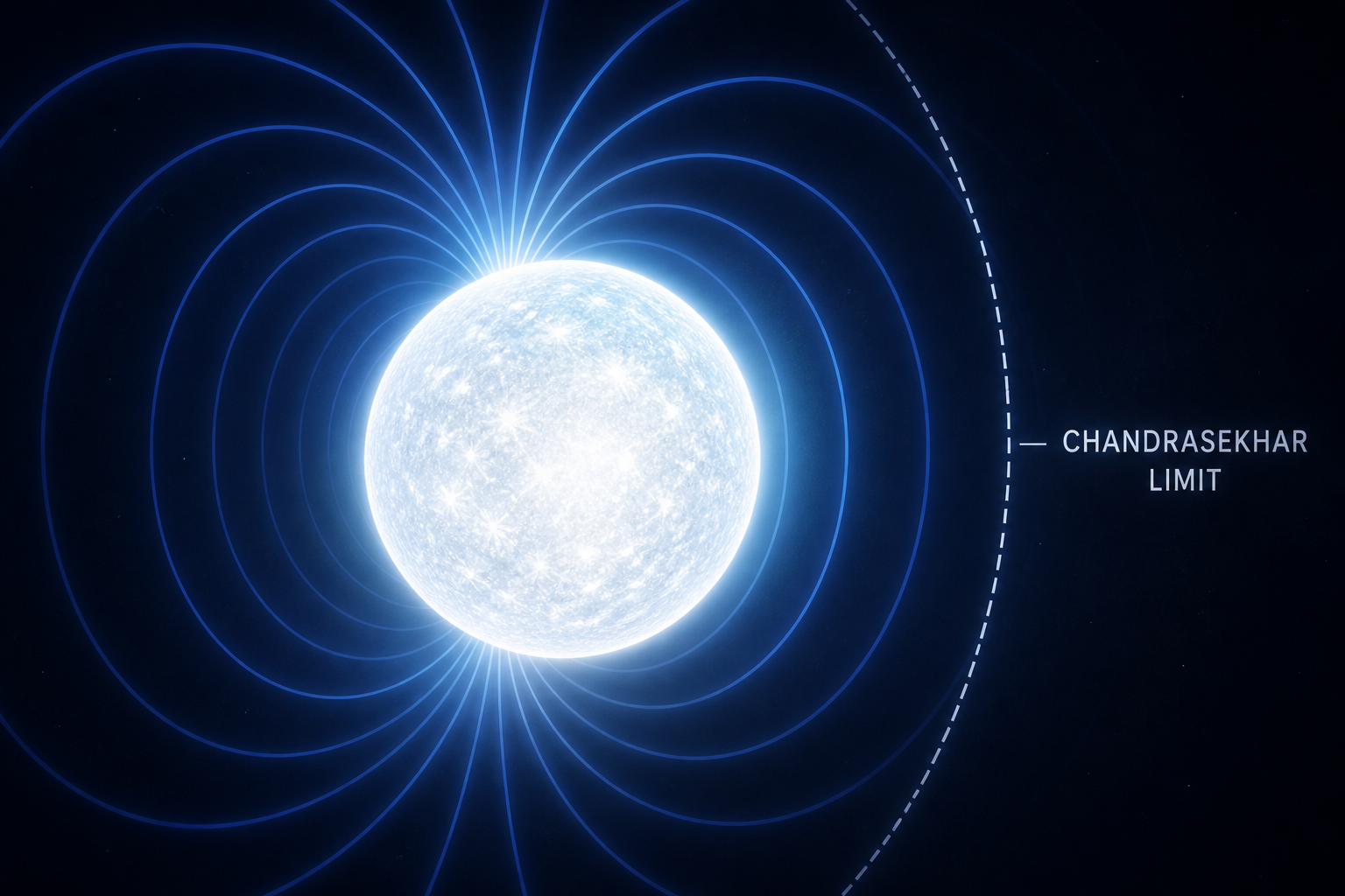 Strong magnetic fields could allow white dwarfs to grow beyond the Chandrasekhar limit