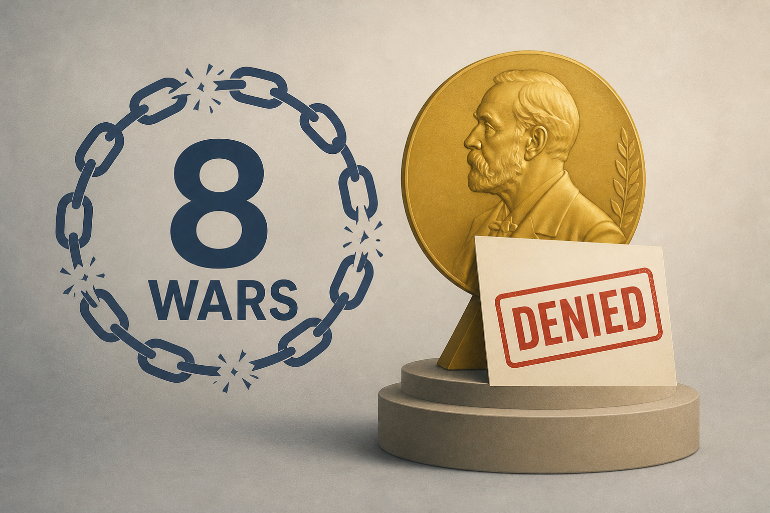 Trump claims he settled 8 wars but was still denied Nobel Peace Prize