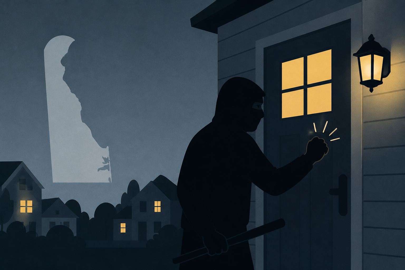 Delaware neighborhood on edge after masked men with apparent weapons knock on homes