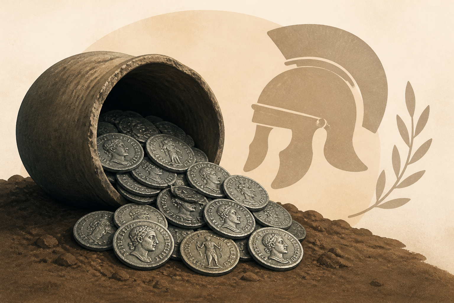 Roman coin hoard uncovered in Germany could equal a soldier's life savings
