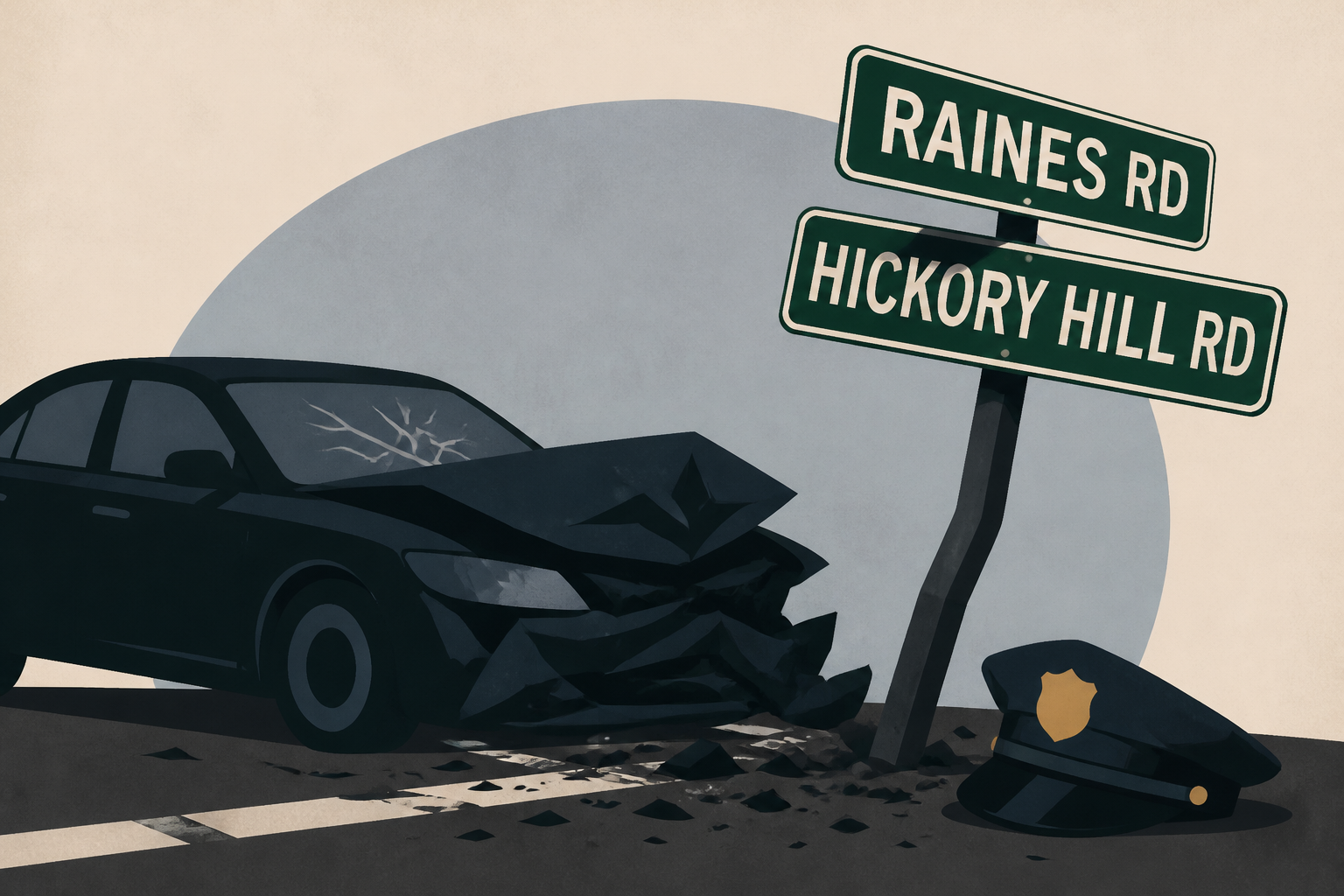 5 dead, 3 seriously injured, including 2 MPD officers, after crash at Raines and Hickory Hill roads