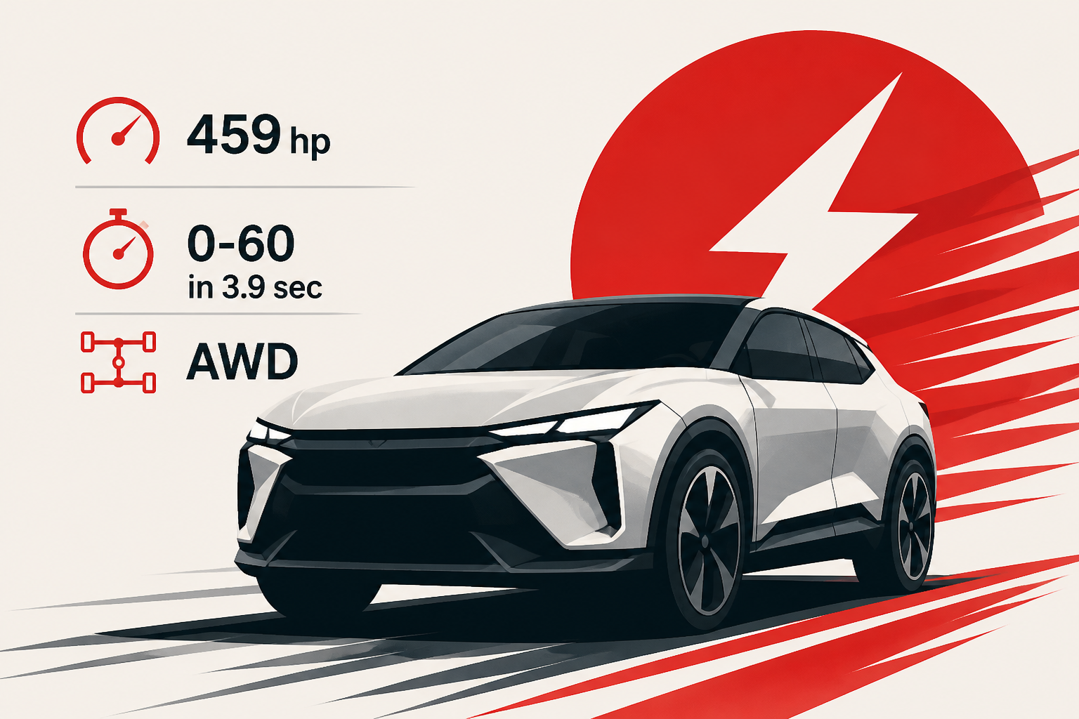 459 hp, 0-60 in 3.9 sec, and AWD - meet Mitsubishi's new-age electric EVO [video]