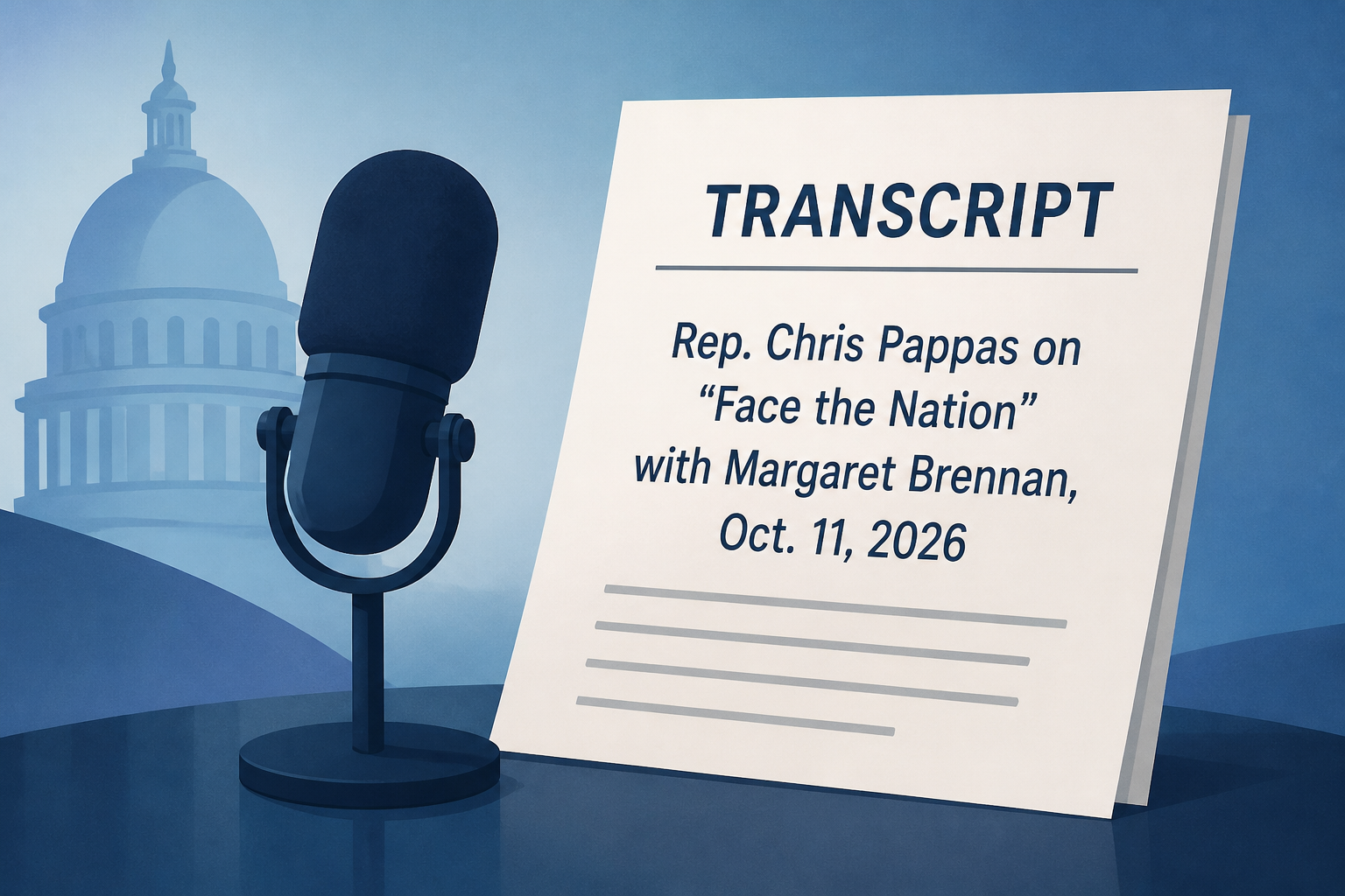 Transcript: Rep. Chris Pappas on "Face the Nation with Margaret Brennan," Oct. 11, 2026